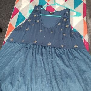 Navy torrid babydoll tank